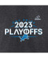 ფოტო #4 პროდუქტის Men's Heather Charcoal Detroit Lions 2023 NFL Playoffs T-shirt