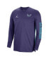 Фото #3 товара Men's and Women's Purple Charlotte Hornets 2023/24 Authentic Pregame Long Sleeve Shooting Shirt