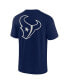 ფოტო #4 პროდუქტის Men's and Women's Navy Houston Texans Super Soft Short Sleeve T-shirt