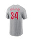 Фото #2 товара Men's Roy Halladay Heather Philadelphia Phillies Cooperstown Collection Fuse Name Number T-Shirt