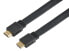 Фото #1 товара Techly ICOC-HDMI2-FE-020TY - 2 m - HDMI Type A (Standard) - HDMI Type A (Standard) - 3D - 10.2 Gbit/s - Black