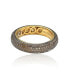 Suzy Levian Sterling Silver Cubic Zirconia Brown Pave Eternity Ring