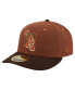 ფოტო #4 პროდუქტის Men's Brown Detroit Tigers Velvet Logo Fill Low Profile 59FIFTY Fitted Hat