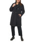 Women's Plus Size Double-Breasted Bouclé Walker Coat, Created for Macy's