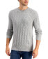 ფოტო #1 პროდუქტის Men's Cable-Knit Cotton Sweater, Created for Macy's