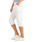 Фото #3 товара Petite Mid Rise Bungee-Hem Capri Pants, Created for Macy's