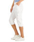 Plus Cargo Capri Pants, Created for Macy's Белый, 24W - фото #3