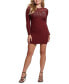 Фото #4 товара Women's Claudine Embellished Rib-Knit Mini Dress