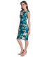 ფოტო #3 პროდუქტის Women's Floral-Print Sleeveless Dress