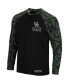 Фото #2 товара Men's Black Kentucky Wildcats OHT Military-Inspired Appreciation Camo Raglan Long Sleeve T-shirt