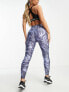 Фото #1 товара Under Armour all over print high ankle leggings in grey