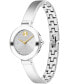 ფოტო #2 პროდუქტის Women's Bold Bangles Swiss Quartz Silver-Tone Stainless Steel Watch 28mm