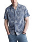 Фото #1 товара Men's Suresh Regular-Fit Botanical-Print Button-Down Camp Shirt