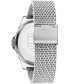 Men's Three Hand Silver-Tone Stainless Steel Watch 42mm