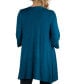 ფოტო #3 პროდუქტის Open Front Elbow Length Sleeve Maternity Cardigan