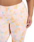 Women's Plus Size Dreamy Bubble-Print Cropped Compression Leggings, Created for Macy's