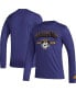 Men's Purple Washington Huskies Mighty Mascot Pregame Long Sleeve T-shirt
