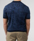 Фото #5 товара Men's Swirl Jacquard Button Through Polo Shirt