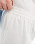 COLLUSION beach linen shorter length short in ecru