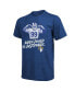 Фото #3 товара Men's Threads Aaron Donald Royal Los Angeles Rams Tri-Blend Player T-shirt