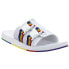 Puma Wilo Lux Nylon Multicolor Slide Mens White Casual Sandals 372554-01