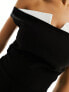 Фото #5 товара Vesper monochrome zip back detail midi dress in monochrome