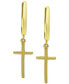 Cross Drop Huggie Hoop Earrings, Created for Macy's