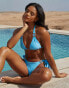 Фото #2 товара Moda Minx X Savannah-Shae Richards amour tie side bikini bottom in powder blue