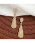 ფოტო #2 პროდუქტის Women's White Corroded Drop Earrings