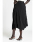 ფოტო #3 პროდუქტის Plus Size Oblong Hem Skirt