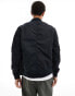 AllSaints Bassett bomber jacket in black