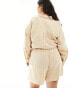 Фото #4 товара Yours cheesecloth shorts co-ord in beige