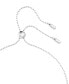 Rhodium-Plated Color Pavé Interlocking Loop 29-1/2" Adjustable Pendant Necklace