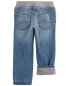 Фото #15 товара Toddler Drawstring Pull-On Jeans - Blue 2T