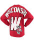 ფოტო #4 პროდუქტის Women's Red Wisconsin Badgers Loud N Proud T-shirt