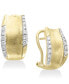 ფოტო #1 პროდუქტის D'oro by EFFY® Diamond Hoop Earrings (3/8 ct. t.w.) in 14k Gold