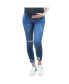 Фото #2 товара Maternity Jagged Hem Destructed Jean with Belly Band
