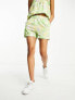 Vila short co-ord in green floral print