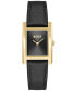 ფოტო #1 პროდუქტის Women's Lucy Quartz Basic Slim Black Leather Watch 23mm