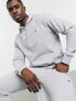 New Balance small logo hoodie in grey