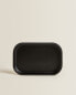 Black resin bathroom soap dish