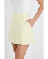 ფოტო #1 პროდუქტის Women's Textured Pleats Mini Skirt