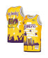 Men's x Tats Cru Gold Los Angeles Lakers Hardwood Classics Fashion Jersey