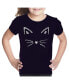 ფოტო #1 პროდუქტის Big Girl's Word Art T-shirt - Whiskers