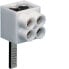 Фото #1 товара Hager KF82A - Pin terminal - Straight - Female - White - 16 mm² - 10 mm²