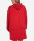 Фото #2 товара Plus Size Colorblocked Hoodie Dress
