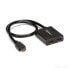 Фото #4 товара Разветвитель видеосигнала Startech.com HDMI 2-портовый, USB/сетевой адаптер, 4K 30 Гц, черный 3840 x 2160 пикселей 2560 x 1600от StarTech.com