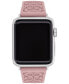 Фото #1 товара Ремешок COACH Pink Rubber Apple Watch Band 38/40/41mm