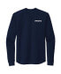 Men's Navy New England Patriots Cavalier Long Sleeve T-shirt Синий, S - фото #1