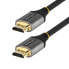 Фото #1 товара StarTech.com 20in (0.5m) Premium Certified HDMI 2.0 Cable - High-Speed Ultra HD 4K 60Hz HDMI Cable with Ethernet - HDR10 - ARC - UHD HDMI Video Cord - For UHD Monitors - TVs - Displays - M/M - 0.5 m - HDMI Type A (Standard) - HDMI Type A (Standard) - 3D - Black - Grey
